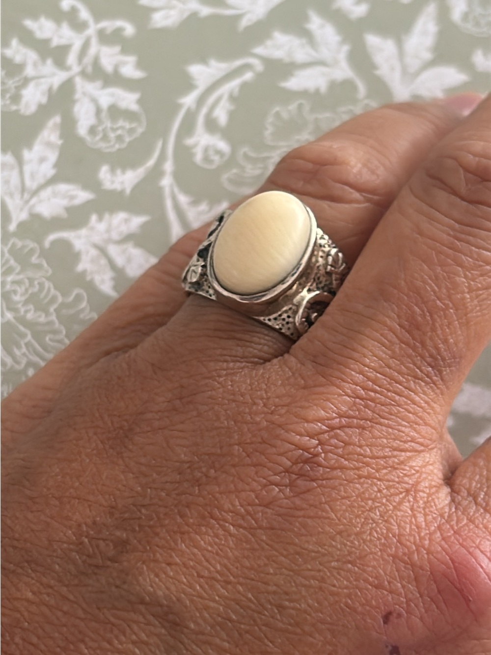 Silpada Sterling Silver White Coral Ring